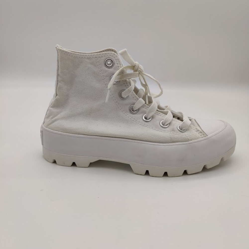 Converse Womens Edgy Chunky Retro Lugged High Top Grunge Sneakers 6 Shoes White - Picture 4 of 16